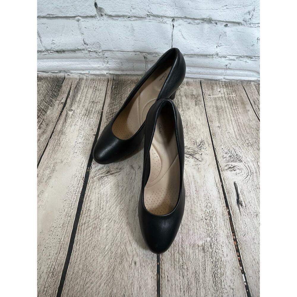 CLARKS COMFORT PUMPS Women’s Ambyr Joy Leather High Heels / Size: 10